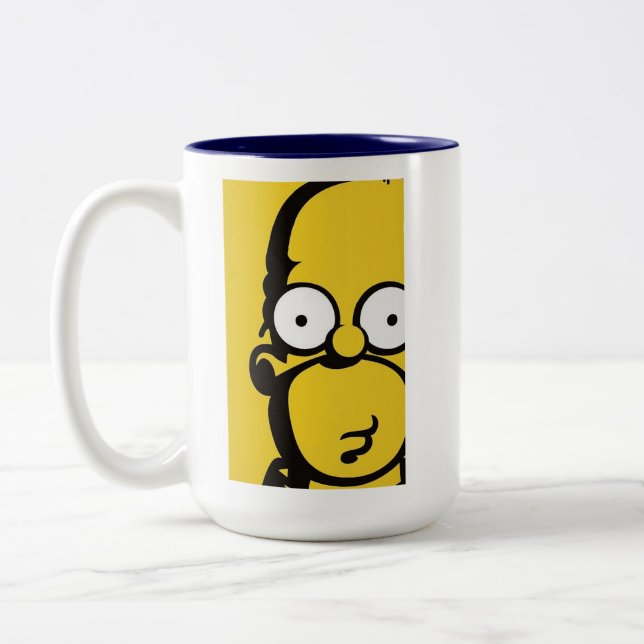 Caneca De Café Em Dois Tons Homer Simpson (Esquerda)