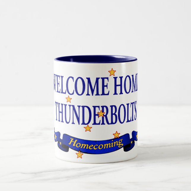 Caneca De Café Em Dois Tons HomeThunderbolts bem-vindo (Centro)