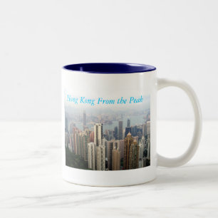 Caneca De Café Em Dois Tons Hong Kong do pico