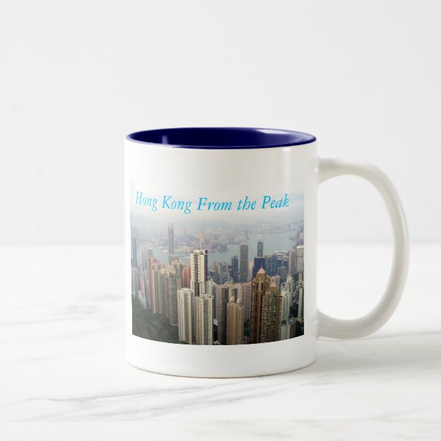 Caneca De Café Em Dois Tons Hong Kong do pico (Direita)