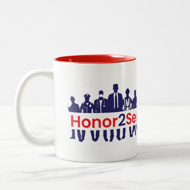 Caneca De Café Em Dois Tons Honor2Serve (Esquerda)