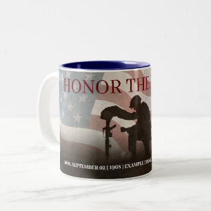 Caneca De Café Em Dois Tons Honor The Fallen