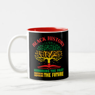Caneca De Café Em Dois Tons Honrando O Passado Inspirando A Futura História Ne