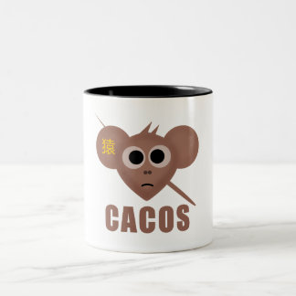 Caneca De Café Em Dois Tons hoodie with cute monkey design