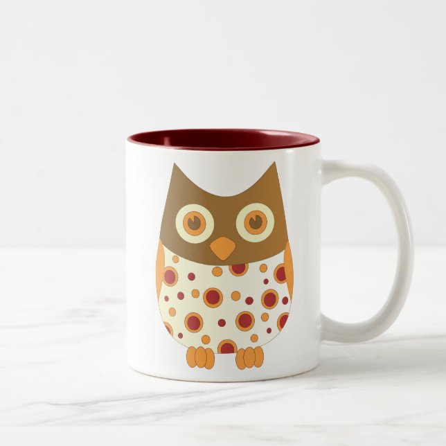 Caneca De Café Em Dois Tons Hoot Owl (Direita)