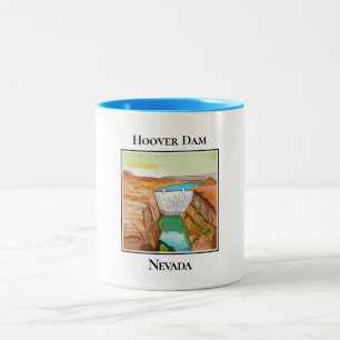 Caneca De Café Em Dois Tons Hoover Dam em Nevada