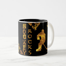 Caneca De Café Em Dois Tons Hóquei