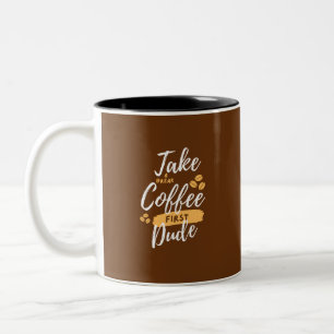 CANECA DE CAFÉ EM DOIS TONS HORA DO CAFÉ