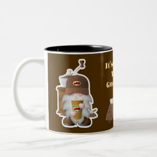 Caneca De Café Em Dois Tons Hora do Café, Gnomies!