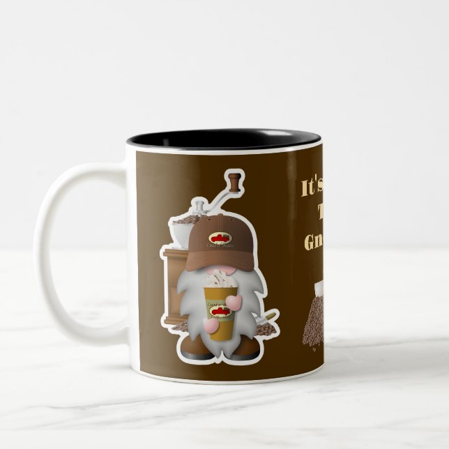 Caneca De Café Em Dois Tons Hora do Café, Gnomies! (Esquerda)