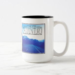 Caneca De Café Em Dois Tons Hora para a aventura