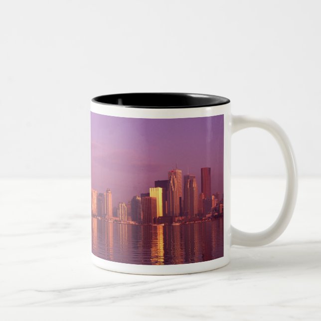 Caneca De Café Em Dois Tons Horizonte de Toronto, Ontário, Canadá (Direita)