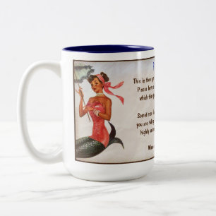 Caneca De Café Em Dois Tons Horóscopo: PEIXES (G avaliado)