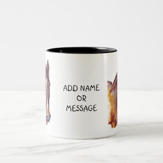 Caneca De Café Em Dois Tons Horse portrait painting