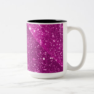 Caneca De Café Em Dois Tons Hot Pink Sparkle 2 Toned Mug