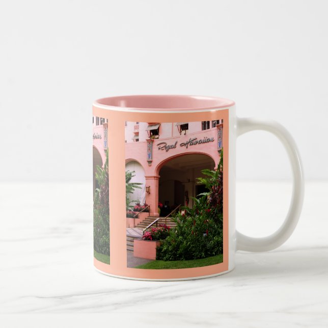 Caneca De Café Em Dois Tons Hotel havaiano real (Direita)