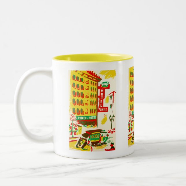 Caneca De Café Em Dois Tons Hotel Powell San Francisco (Esquerda)
