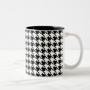 Caneca De Café Em Dois Tons Houndstooth Mug