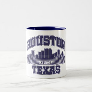 Caneca De Café Em Dois Tons Houston, Texas
