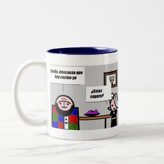 Caneca De Café Em Dois Tons hoy cocino yo (Esquerda)