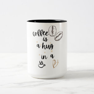 Caneca De Café Em Dois Tons Hug