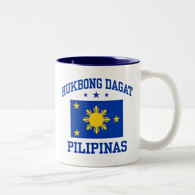 Caneca De Café Em Dois Tons Hukbong Dagat Pilipinas (Direita)