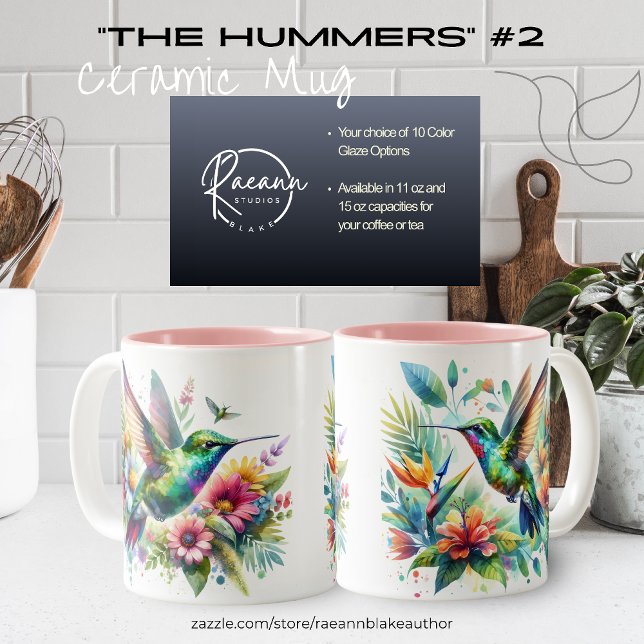 Caneca De Café Em Dois Tons Hummingbird Cerâmica Mug (Criador carregado)