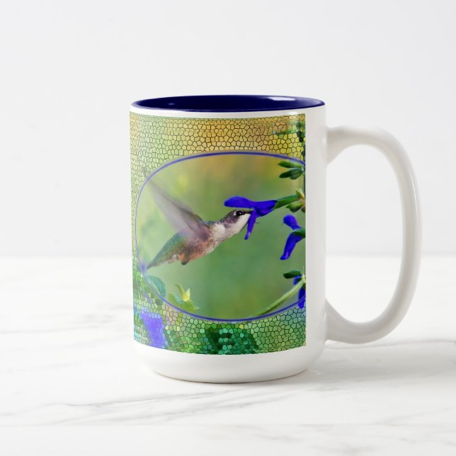 Caneca De Café Em Dois Tons Hummingbird e vidro escondido (Direita)