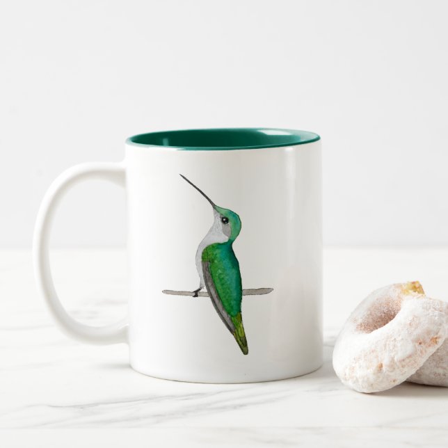 Caneca De Café Em Dois Tons Hummingbird (Juvenil) de Anna (Com Donut)
