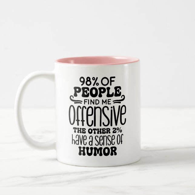 Caneca De Café Em Dois Tons Humor Adulto Engraçado (Esquerda)