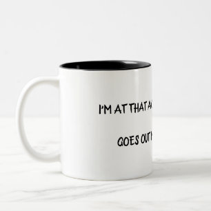 Caneca De Café Em Dois Tons Humor da Terceira Idade