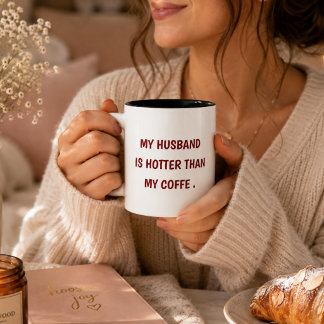 Caneca De Café Em Dois Tons Humor de Casamento Fofo