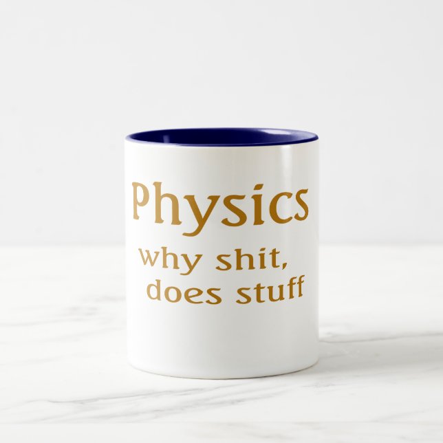 Caneca De Café Em Dois Tons humor de física (Centro)