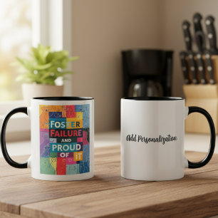 Caneca De Café Em Dois Tons Humor de Mãe de Cachorro que Falhou no Lar Temporá