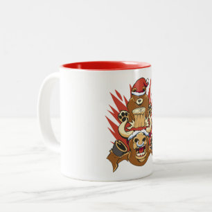 Caneca De Café Em Dois Tons Humor de Negociação Diária no Mercado Baixista
