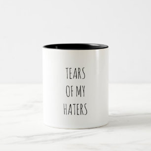 Caneca De Café Em Dois Tons Humor Divertido LÁGRIMAS DOS MEUS INIMIGOS