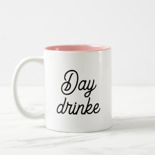 Caneca De Café Em Dois Tons Humor Divertido Tipografia Tendência Dia Bebedor 