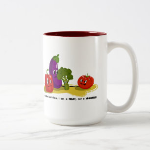 Caneca De Café Em Dois Tons Humor do tomate