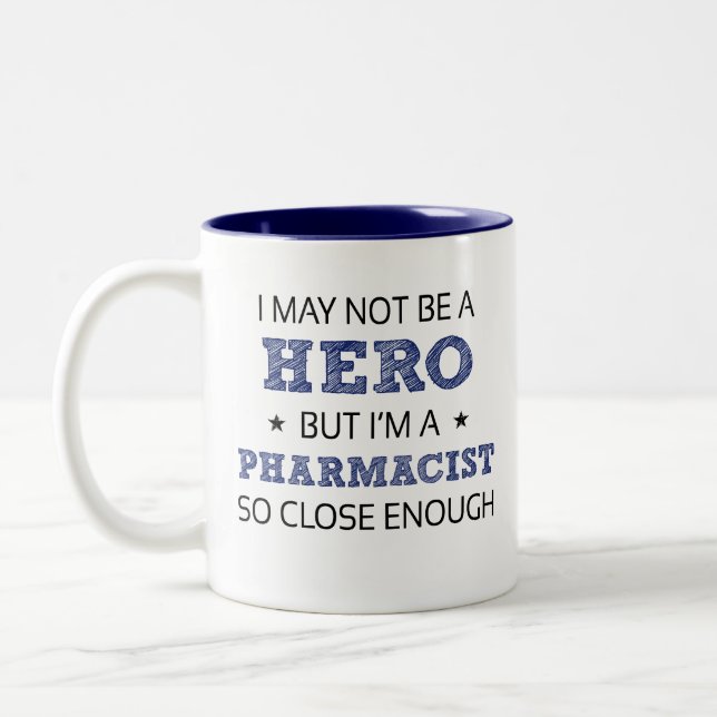 Caneca De Café Em Dois Tons Humor Novelty, farmacêutico (Esquerda)