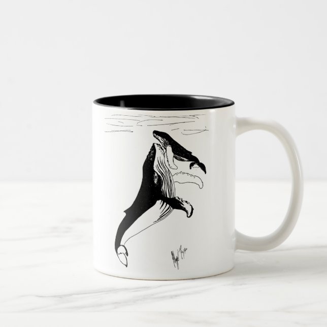 Caneca De Café Em Dois Tons humpbacks, worlddive.com kidsseacamp.com (Direita)