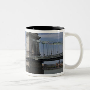 Caneca De Café Em Dois Tons Hungria, capital Budapeste. Histórica 3