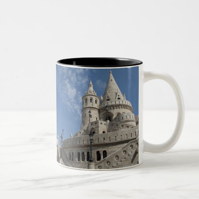 Caneca De Café Em Dois Tons Hungria, cidade capital Budapeste. Buda, Castelo 2 (Direita)