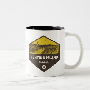 Caneca De Café Em Dois Tons Hunting Island State Park Carolina do Sul