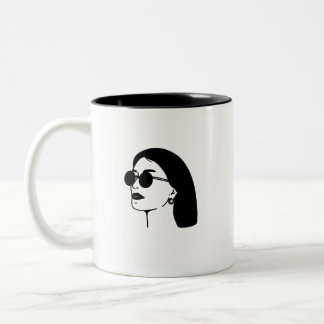 Caneca De Café Em Dois Tons Hustle Mug para ela, Hustle Hub