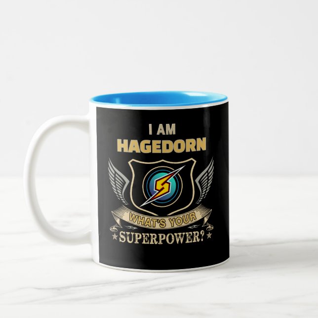 CANECA DE CAFÉ EM DOIS TONS I AM EDIT WHAT'S YOUR SUPPERPOWER (Esquerda)