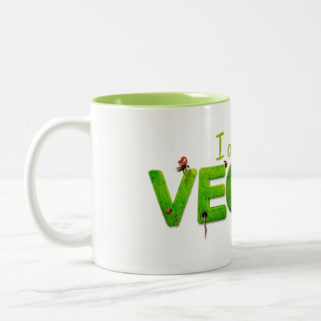 Caneca De Café Em Dois Tons I am Vegan Golf Club Cover (Esquerda)