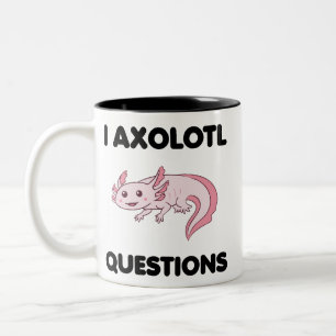 Caneca De Café Em Dois Tons I Axolotl Dúvidas