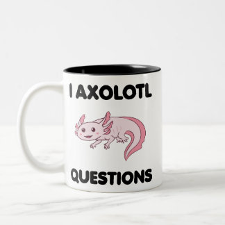 Caneca De Café Em Dois Tons I Axolotl Dúvidas