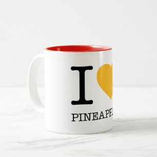 CANECA DE CAFÉ EM DOIS TONS I LOVE PINEAPPLES