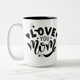 Caneca De Café Em Dois Tons I Love You Mom Autism Awareness Coffee Mug 